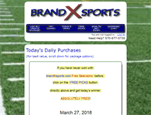 Tablet Screenshot of brandxsports.com
